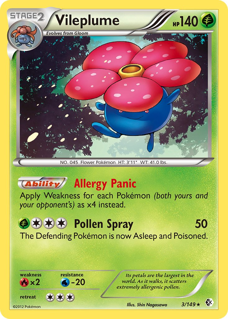 Vileplume (3/149) (Black & White: Boundaries Crossed) [Theme Deck Exclusive]