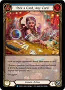 Pick a Card, Any Card (Blue) [EVR169] (Everfest) 1st Edition Extended Art Rainbow Foil