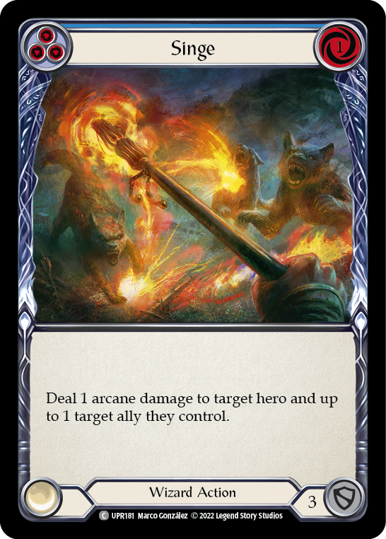 Singe (Blue) [UPR181] (Uprising) Rainbow Foil