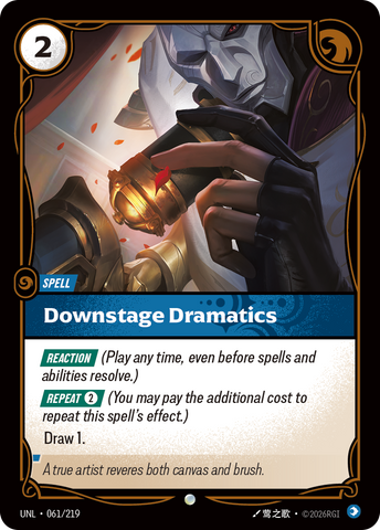 front of card Downstage Dramatics [Unleashed] 061/219