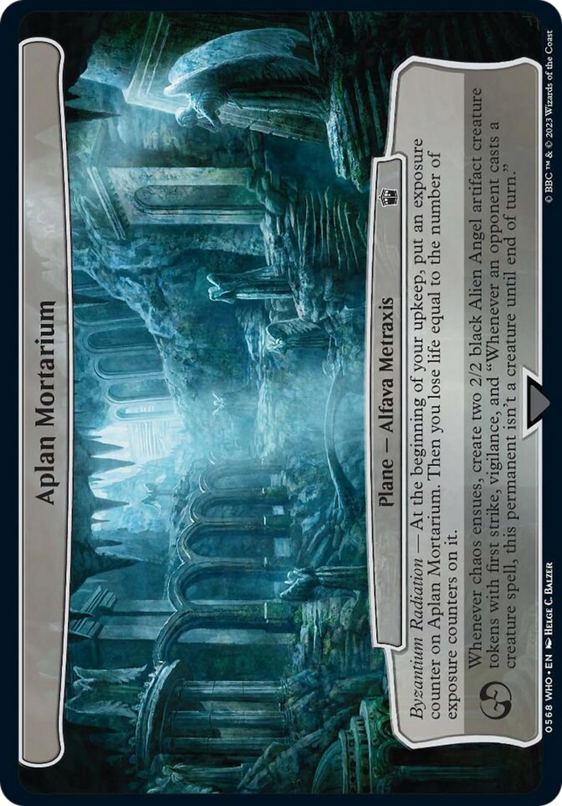 (Oversized Plane) Aplan Mortarium [Doctor Who Planes]