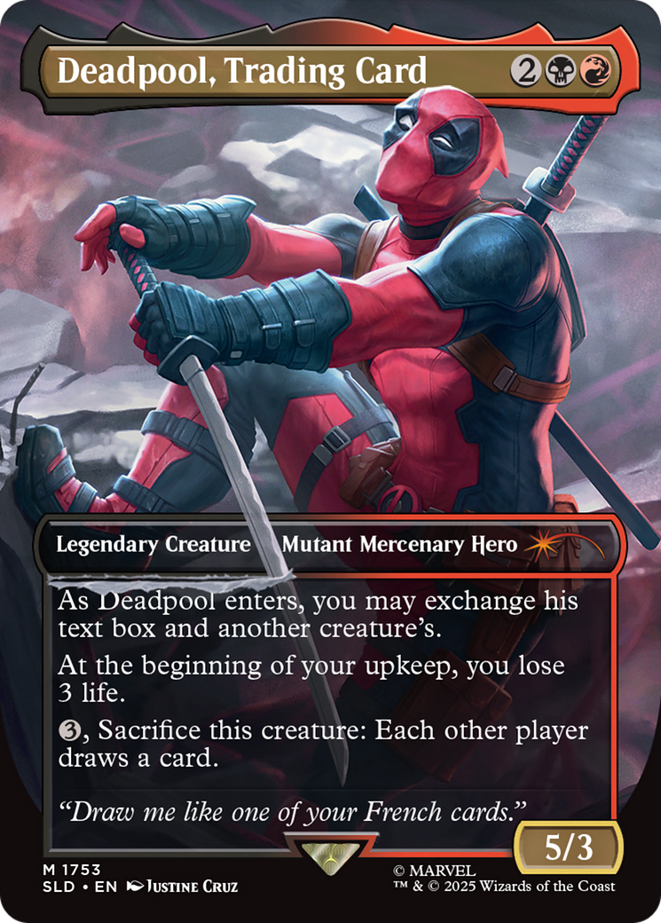 Deadpool, Trading Card (1753) [Secret Lair Drop Series]