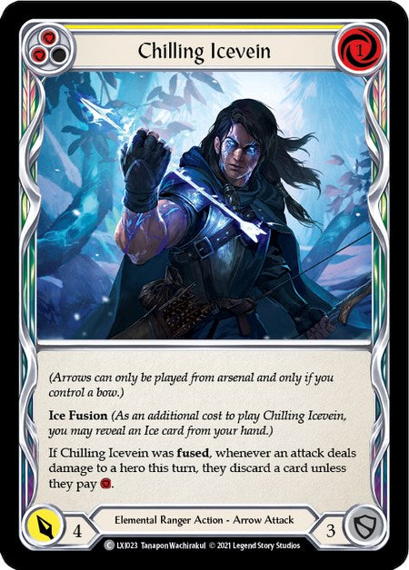 Chilling Icevein (Yellow) [LXI023] (Tales of Aria Lexi Blitz Deck) 1st Edition Normal