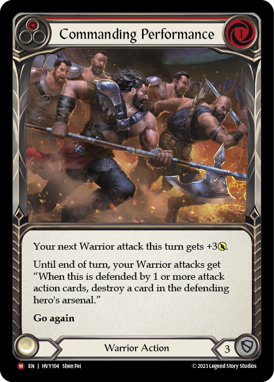 Commanding Performance [HVY104] (Heavy Hitters) Rainbow Foil