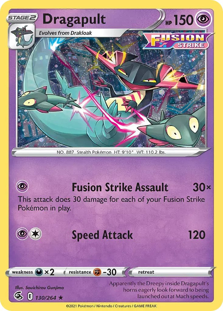 Dragapult (130/264) (Cosmos Holo) (Sword & Shield: Fusion Strike) [Theme Deck Exclusive]