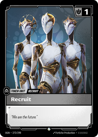 front of card Recruit (ZN) [Origins] #273
