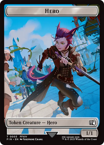 Hero (0003) // Treasure Double-Sided Token [FINAL FANTASY Tokens]