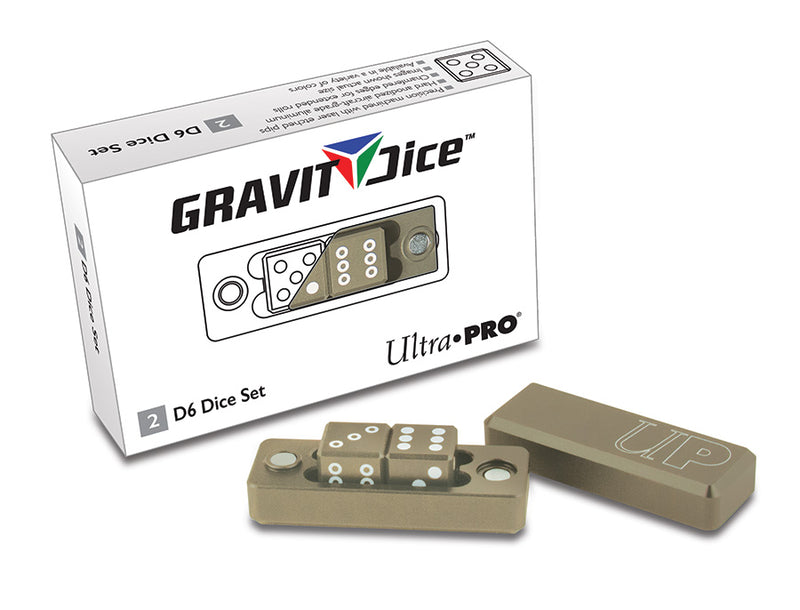 Ultra PRO: Gravity Dice - D6 (2-Dice Set / Desert Brown)