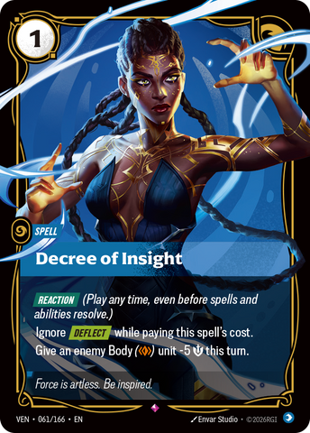 front of card Decree of Insight [Vendetta] 061/166