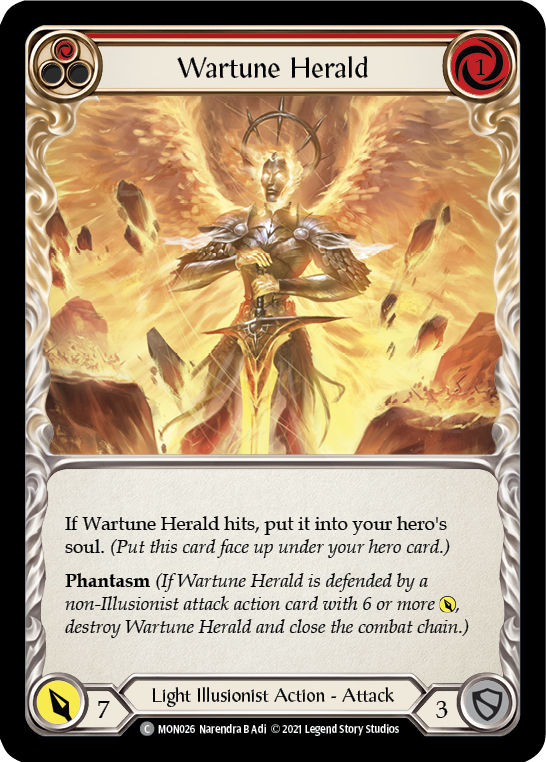 Wartune Herald (Red) [MON026] (Monarch) 1st Edition Normal