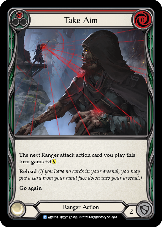 Take Aim (Red) [U-ARC054] (Arcane Rising Unlimited) Unlimited Rainbow Foil