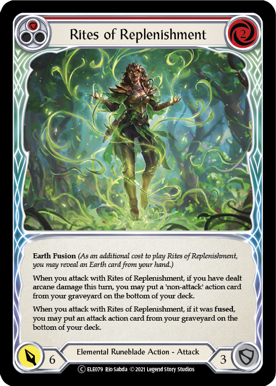 Rites of Replenishment (Red) [U-ELE079] (Tales of Aria Unlimited) Unlimited Rainbow Foil