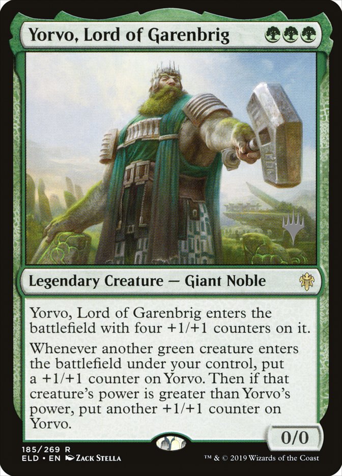 Yorvo, Lord of Garenbrig (Promo Pack) [Throne of Eldraine Promo Pack]