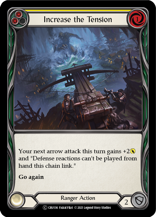 Increase the Tension (Yellow) [U-CRU136] (Crucible of War Unlimited) Unlimited Rainbow Foil