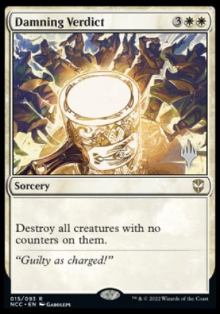 Damning Verdict (Promo Pack) [Streets of New Capenna Commander Promo Pack]
