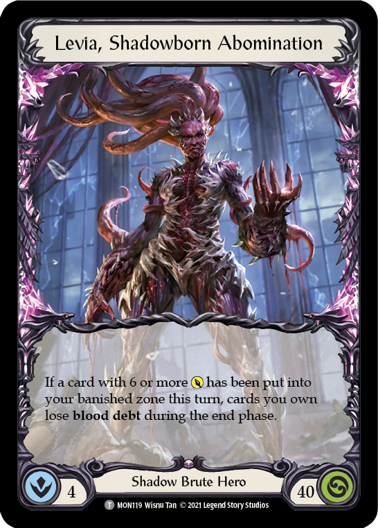 Levia, Shadowborn Abomination // Levia [MON119 // MON120] (Monarch) 1st Edition Normal