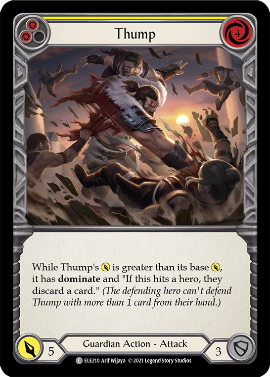 Thump (Yellow) [ELE210] (Tales of Aria) 1st Edition Rainbow Foil