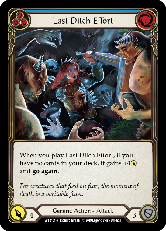 Last Ditch Effort [WTR161-S] (Welcome to Rathe) Alpha Print Rainbow Foil