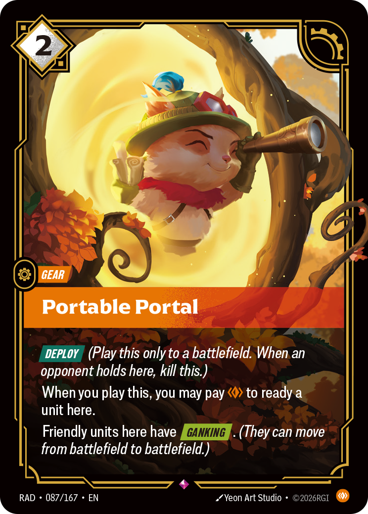 front of card Portable Portal [Radiance] 087/167