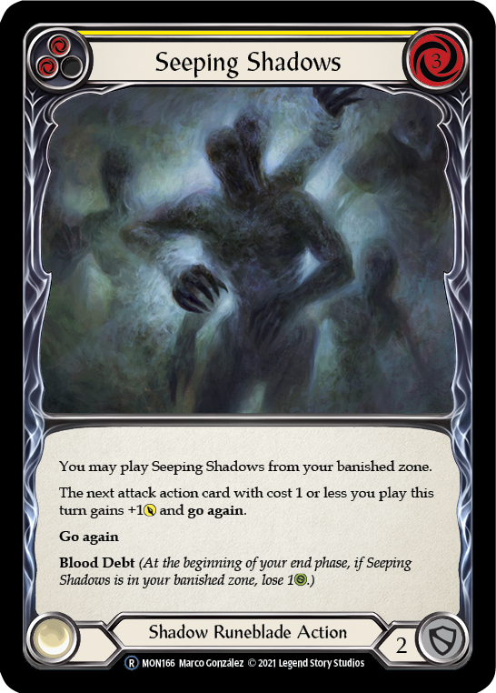 Seeping Shadows (Yellow) [U-MON166] (Monarch Unlimited) Unlimited Normal