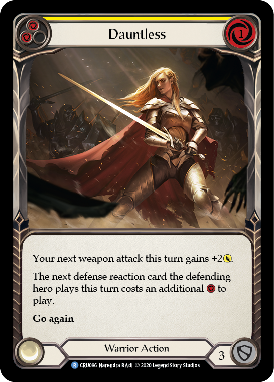 Dauntless (Yellow) [CRU086] (Crucible of War) 1st Edition Normal