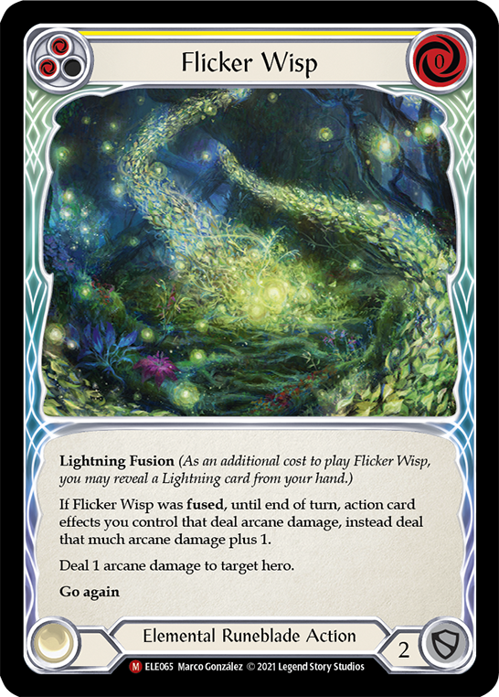 Flicker Wisp [ELE065] (Tales of Aria) 1st Edition Normal