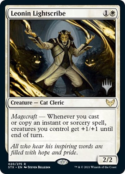 Leonin Lightscribe (Promo Pack) [Strixhaven: School of Mages Promo Pack]