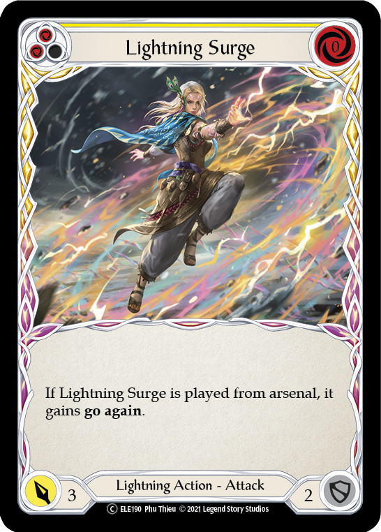Lightning Surge (Yellow) [U-ELE190] (Tales of Aria Unlimited) Unlimited Normal