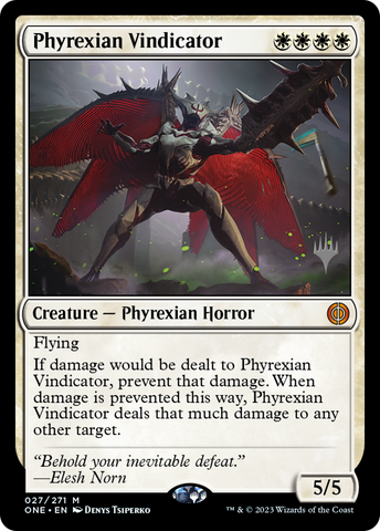 Phyrexian Vindicator (Promo Pack) [Phyrexia: All Will Be One Promo Pack]