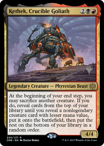Kethek, Crucible Goliath (Promo Pack) [Phyrexia: All Will Be One Promo Pack]