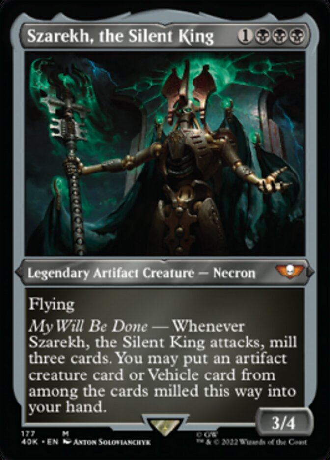 (Thick Stock Display Commander) Szarekh, the Silent King (Surge Foil) [Warhammer 40,000]