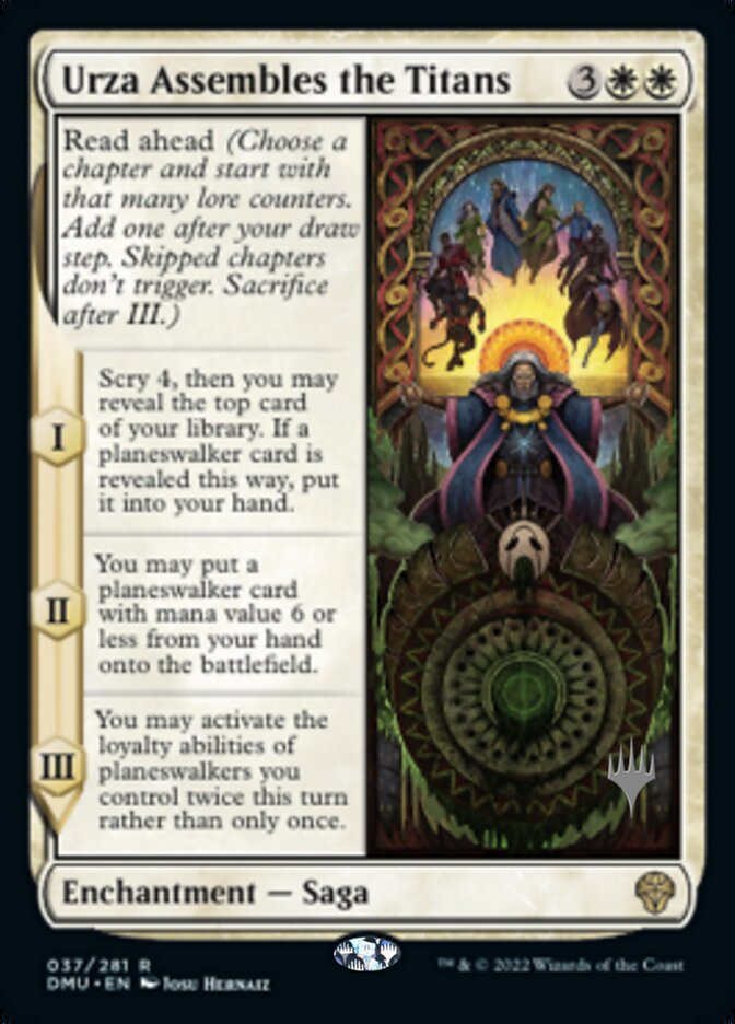 Urza Assembles the Titans (Promo Pack) [Dominaria United Promo Pack]