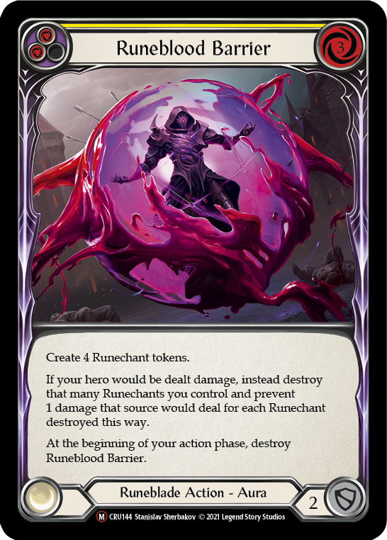 Runeblood Barrier [U-CRU144] (Crucible of War Unlimited) Unlimited Normal