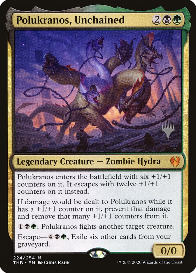 Polukranos, Unchained (Promo Pack) [Theros Beyond Death Promo Pack]