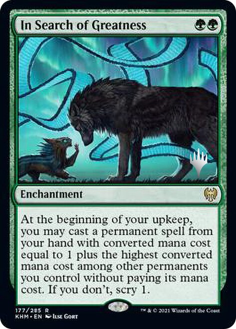 In Search of Greatness (Promo Pack) [Kaldheim Promo Pack]