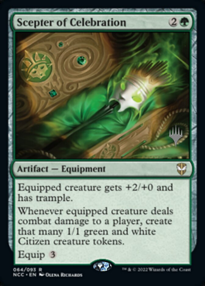 Scepter of Celebration (Promo Pack) [Streets of New Capenna Commander Promo Pack]