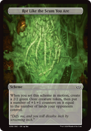 (Oversized Scheme) Rot Like the Scum You Are (Full Art) [Duskmourn: Archenemy]