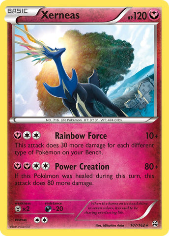 Xerneas (107/162) (Cosmos Holo) (Blister Exclusive) (XY: BREAKthrough) [Theme Deck Exclusive]