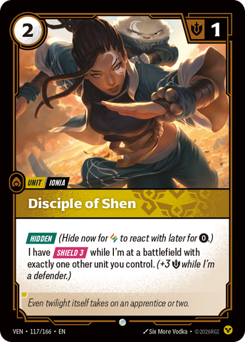 front of card Disciple of Shen [Vendetta] 117/166
