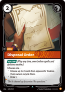 front of card Disposal Order [Unleashed] 103/219