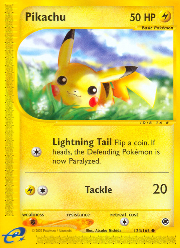 Pikachu (124/165) [Expedition: E-Card Base Set]