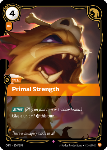 front of card Primal Strength [Origins] #154