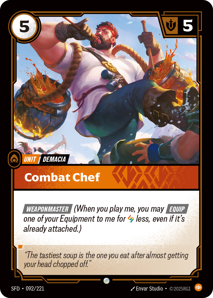 front of card Combat Chef [Spiritforged] 092/221