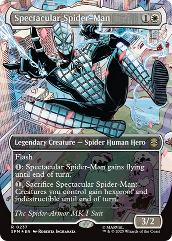 Spectacular Spider-Man (0237) (Borderless) (Textured Foil) [Marvel's Spider-Man]