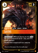 front of card Lucian, Merciless (Alternate Art) [Spiritforged] 113a/221