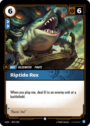 front of card Riptide Rex [Origins] #092
