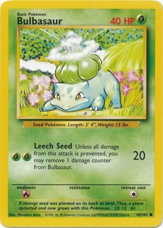 Bulbasaur (44/102) [Base Set Unlimited]