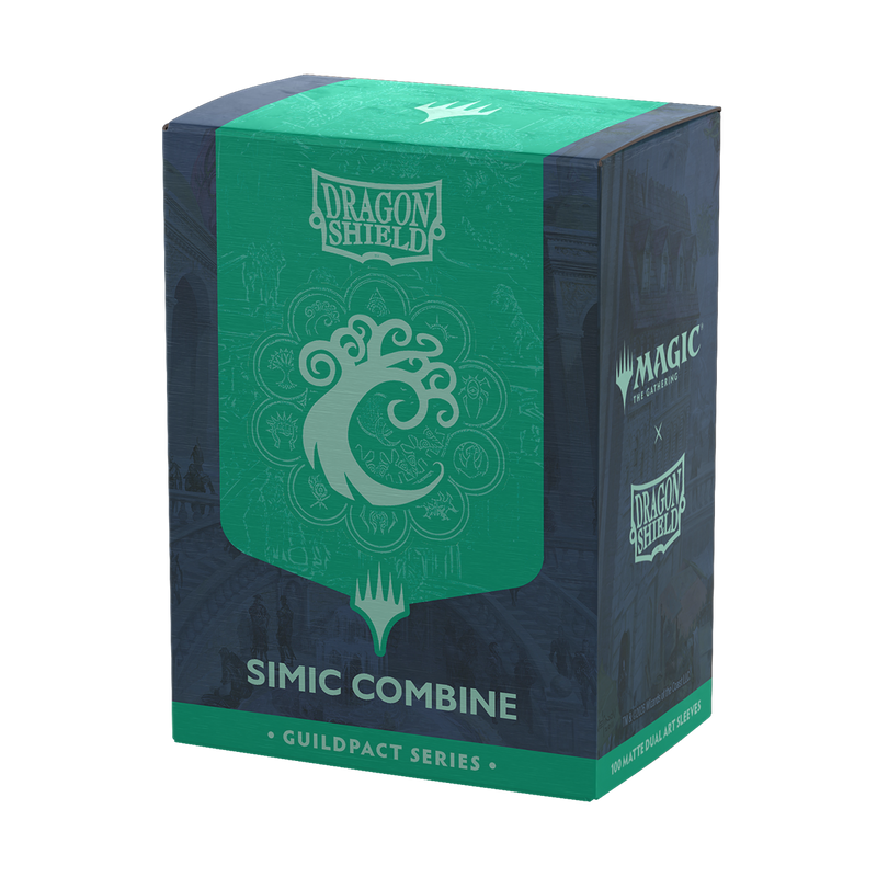 Dragon Shield: Standard 100ct Dual Matte Art Sleeves - Simic Combine