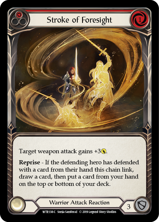 Stroke of Foresight (Red) [WTR138-C] (Welcome to Rathe) Alpha Print Rainbow Foil