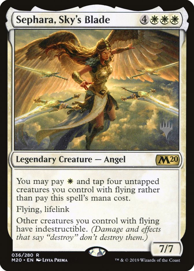 Sephara, Sky's Blade (Promo Pack) [Core Set 2020 Promo Pack]